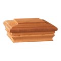 Maine Ornamental Post Cap, 6 in L, 6 in W, Cedar Wood 72893